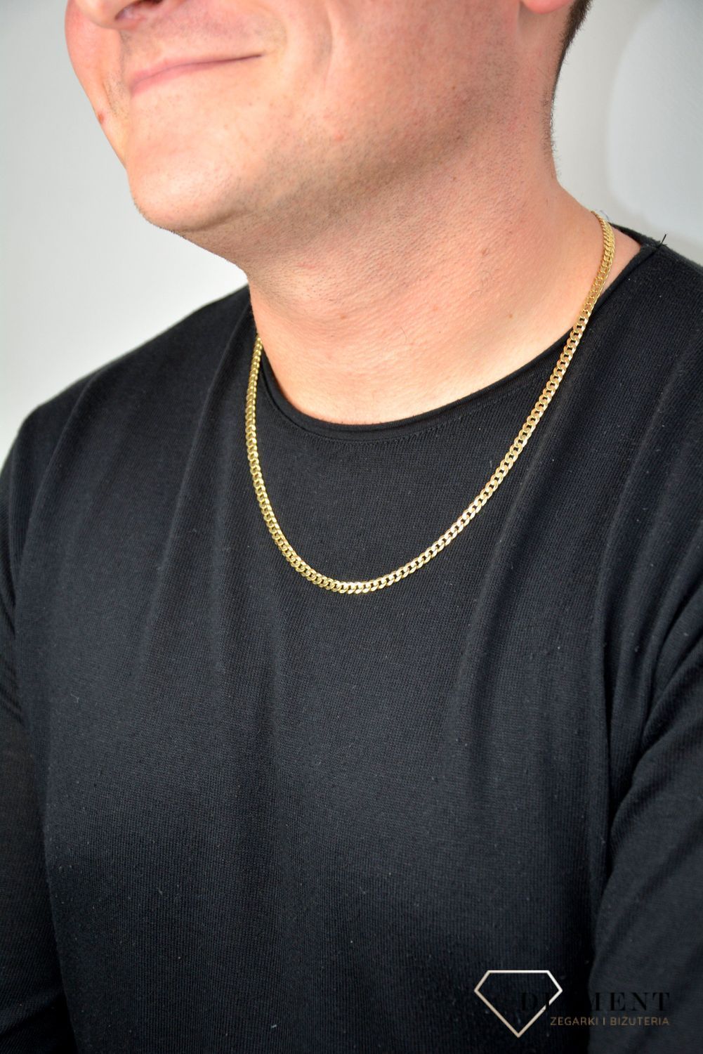 Złoty łańcuszek 585 pancerka 4,5 mm LA 532B 585 4,5mm ✅ Złoty łańcuszek o klasycznym splocie pancerki wykonany z najwyższej jakości złota próby 585.jpg